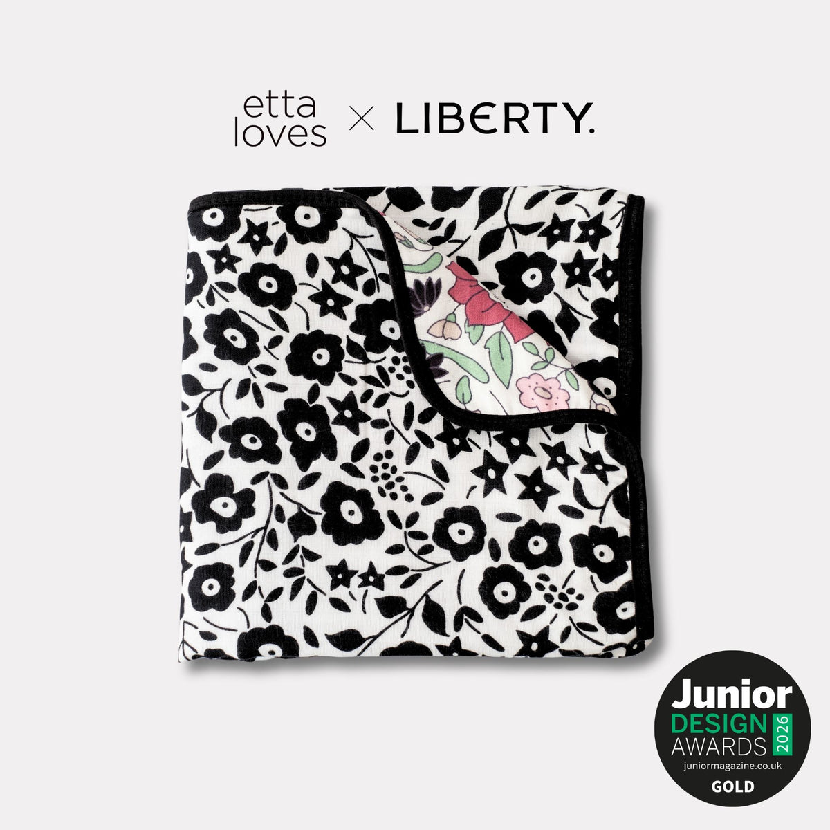 ETTA LOVES x LIBERTY – Sensory Muslin Blanket - Reversible - Etta Loves