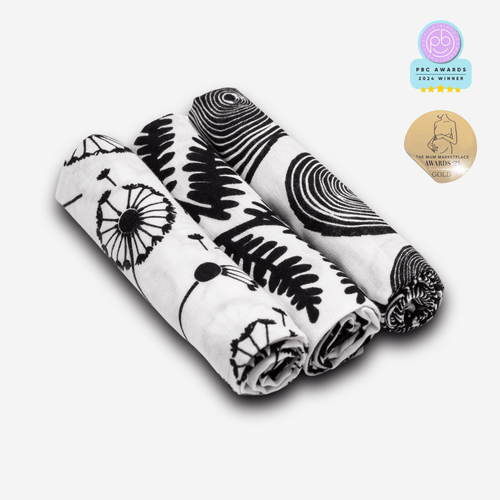 Plant Print Muslin 3-Pack