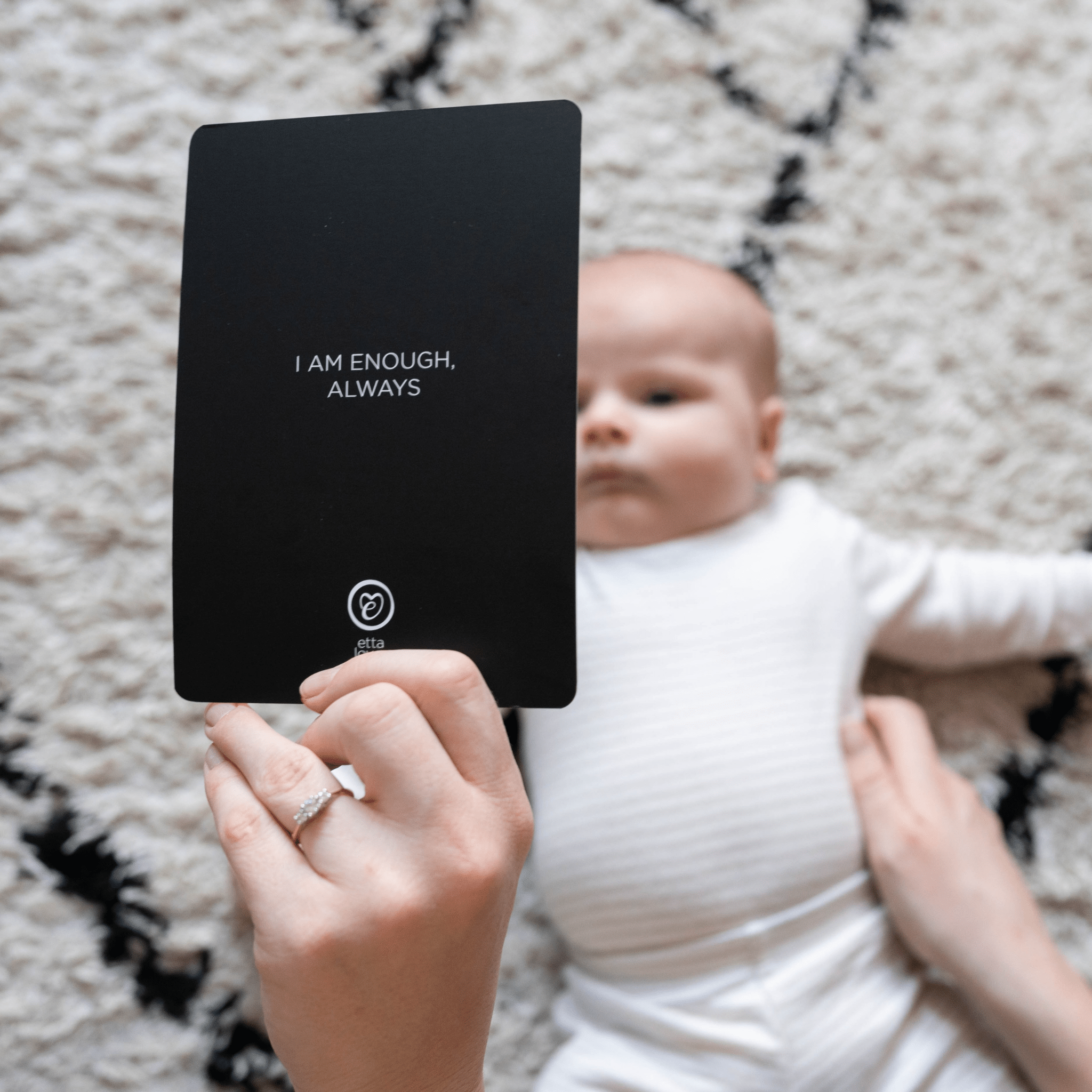 SENSORY FLASHCARDS WITH POSITIVE AFFIRMATIONS - designed for use from birth - Etta Loves