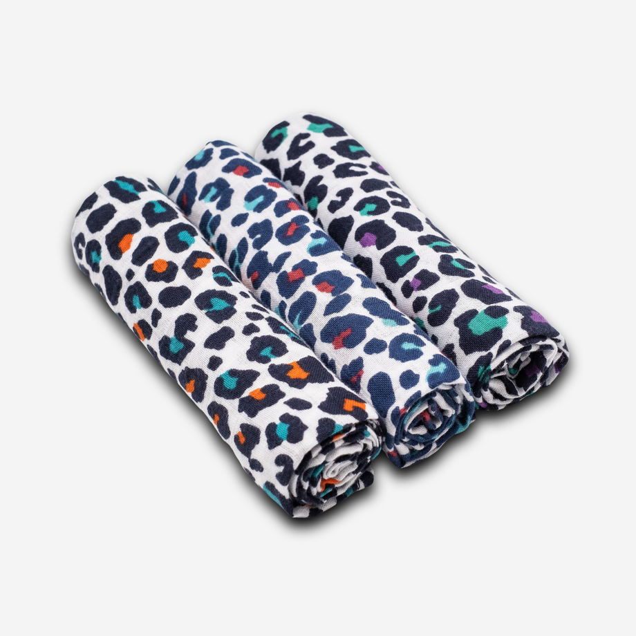 Leopard print muslin sale