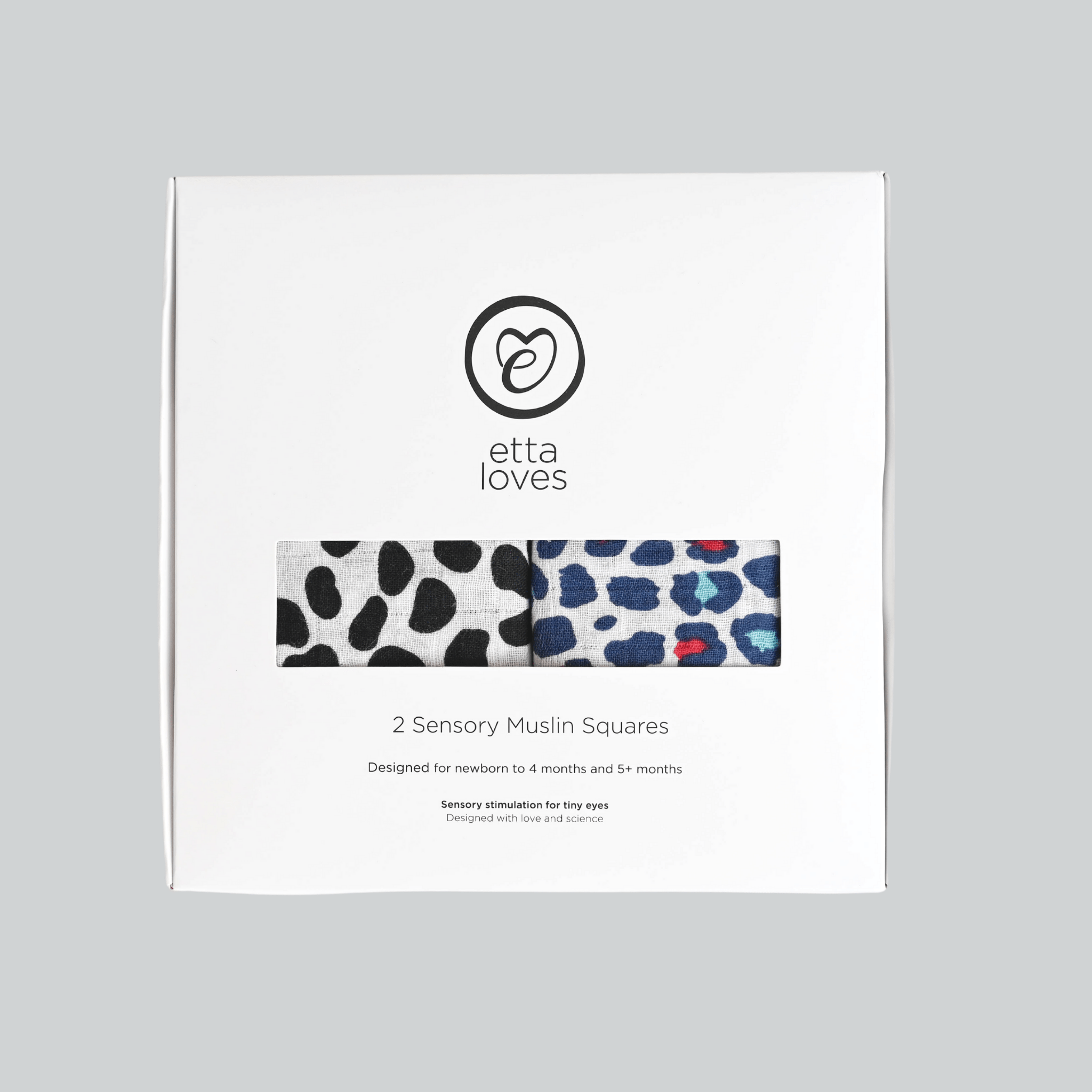 ANIMAL PRINT MUSLIN 2 - PACK - for babies' first year - Etta Loves