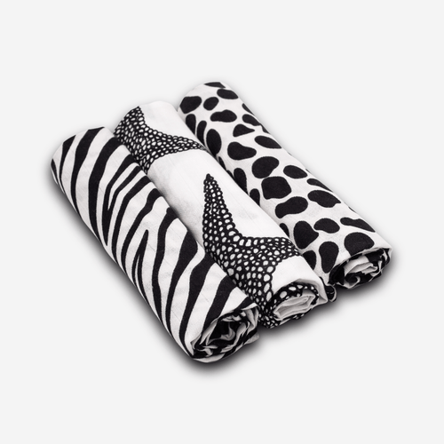 Animal Print Muslin 3-Pack