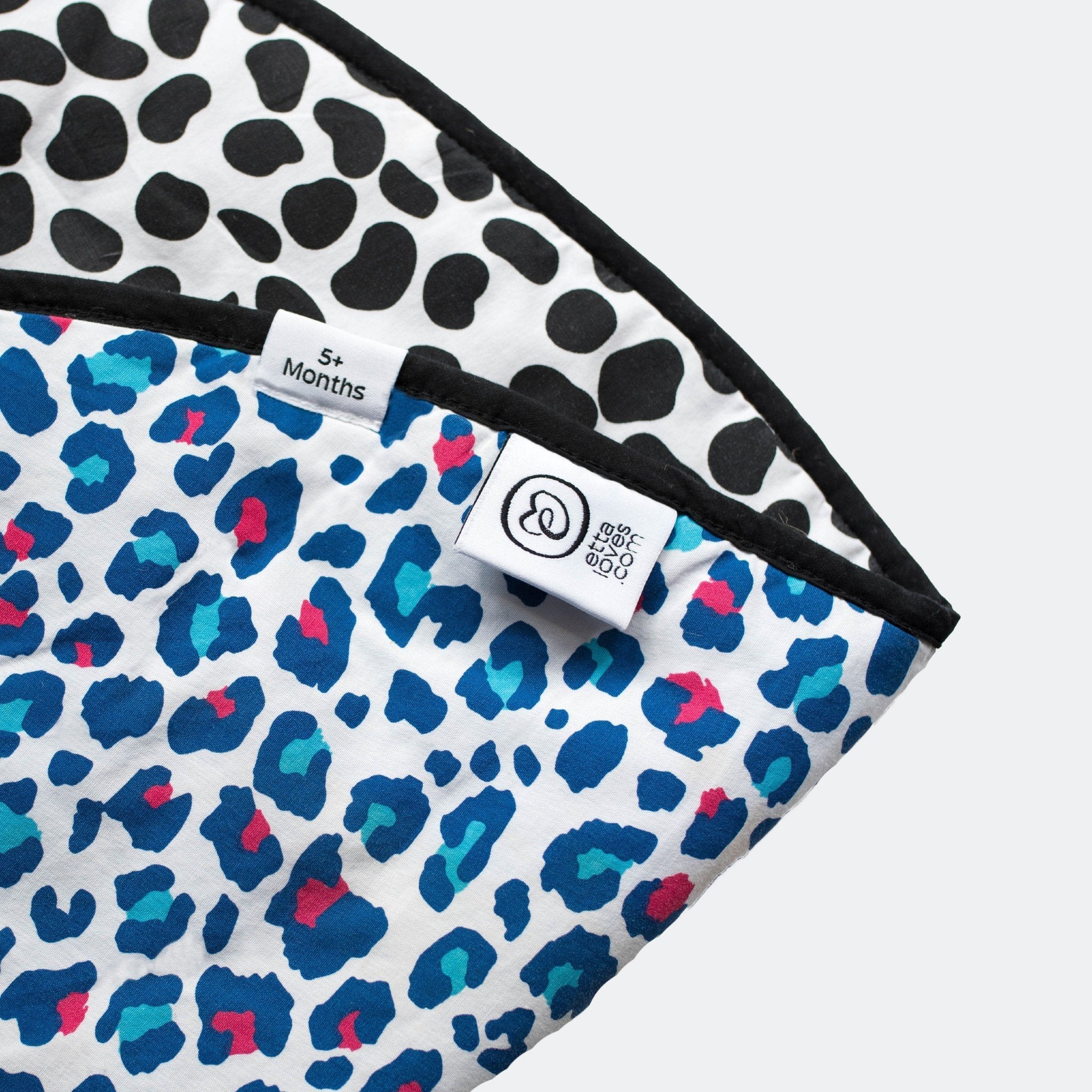 ANIMAL PRINT PLAYMAT - reversible newborn to 4 months and 5+ months - Etta Loves