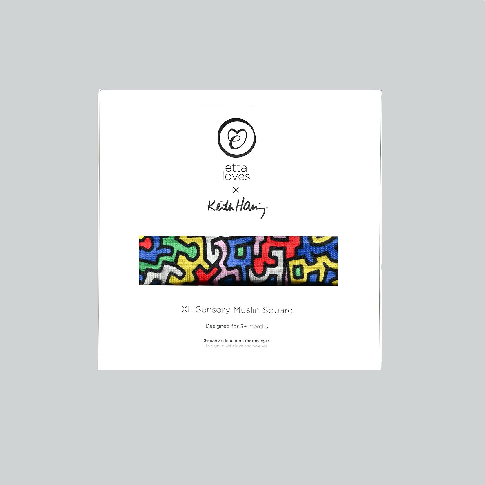 ETTA LOVES x KEITH HARING XL 'BRAZIL' MUSLIN - for 5+ month old babies - Etta Loves