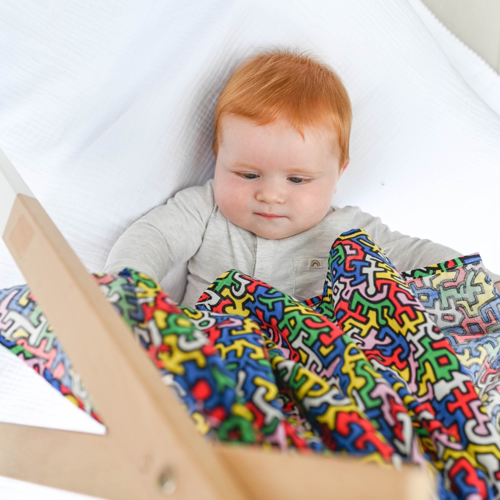 ETTA LOVES x KEITH HARING XL 'BRAZIL' MUSLIN - for 5+ month old babies - Etta Loves